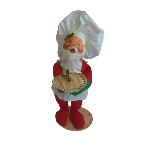 Vintage Annalee Santa Claus Baker Chef With Tag - Picture 7 of 7